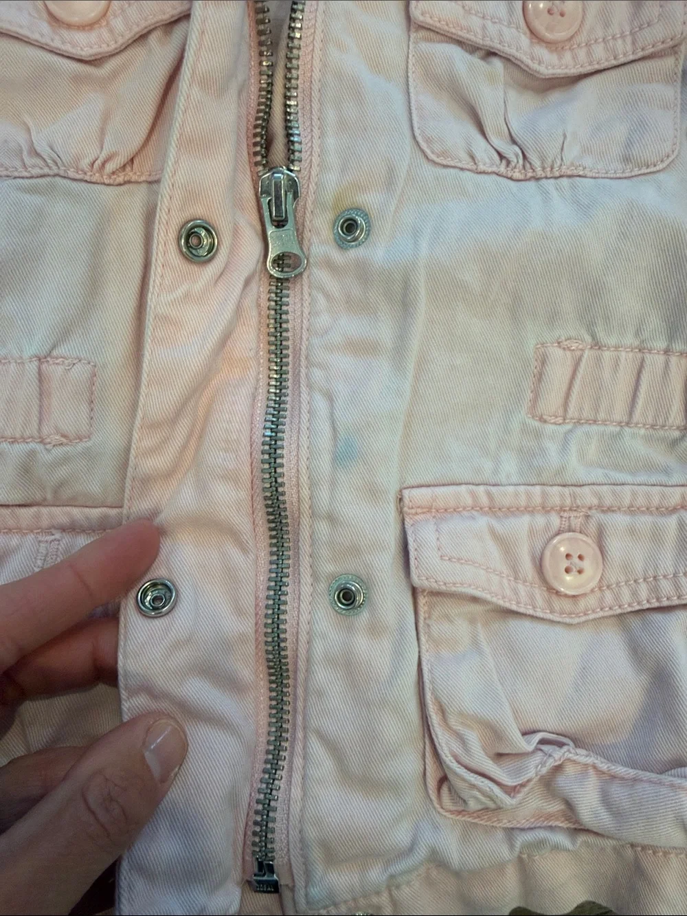 OshKosh B'gosh Pale Pink Hooded Girls Spring Jacket Size 2T - C11-612